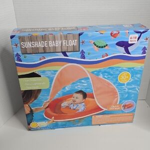 Orange Baby Float with Sunshade